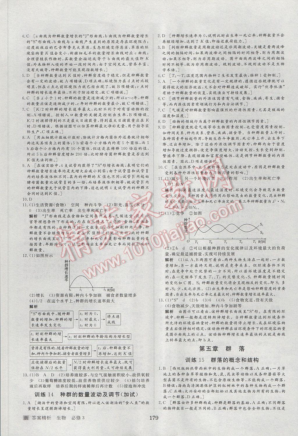 步步高學(xué)案導(dǎo)學(xué)與隨堂筆記生物必修3浙科版 參考答案第21頁(yè)