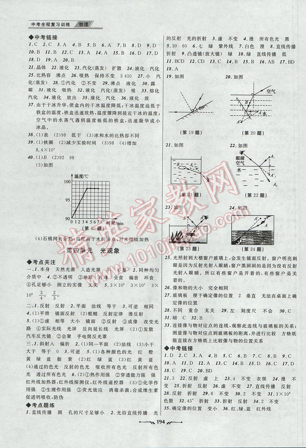 2017年中考全程復(fù)習(xí)訓(xùn)練物理丹東專(zhuān)版 參考答案第2頁(yè)