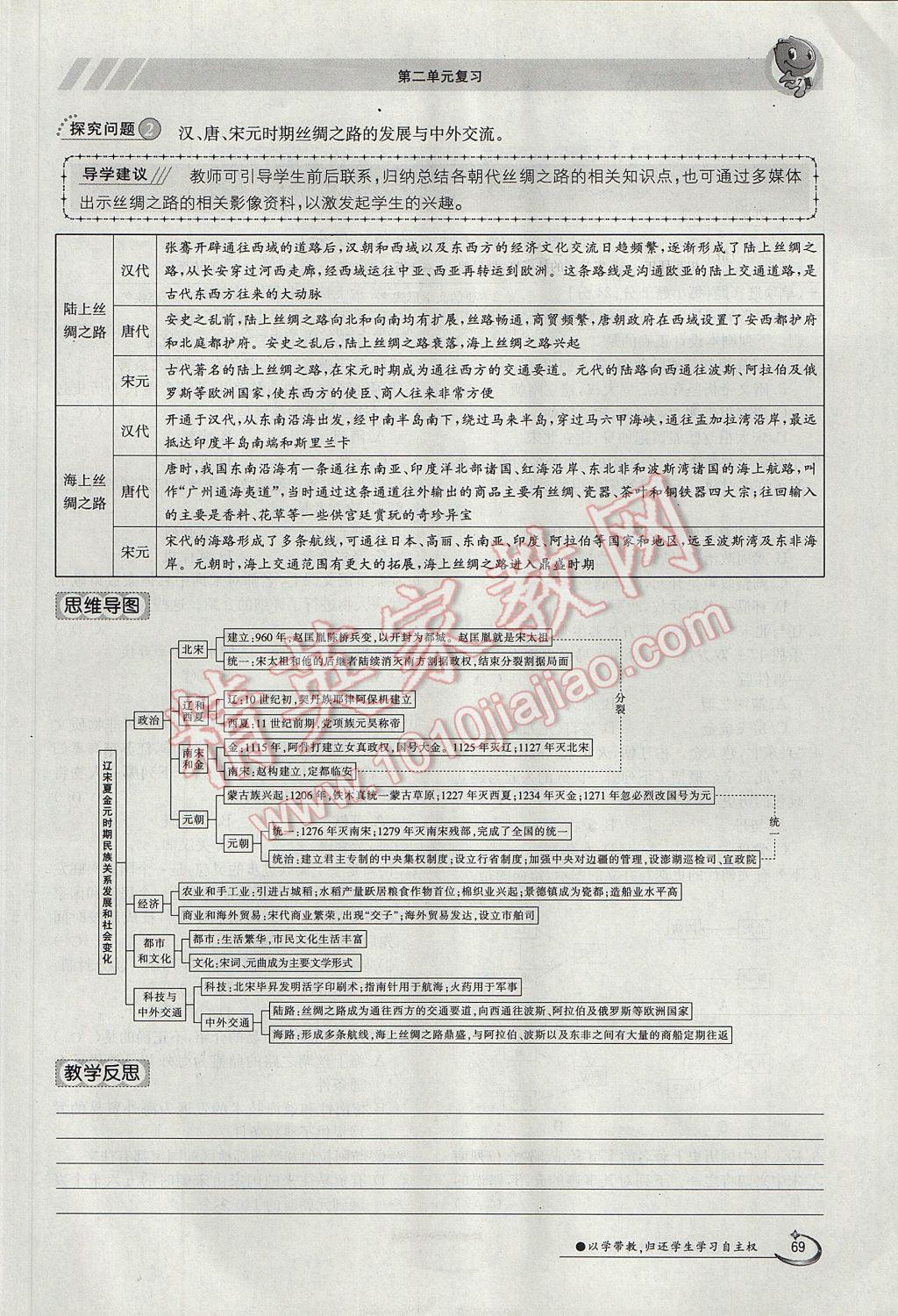 2018年金太阳导学案七年级历史上册 第二单元第112页