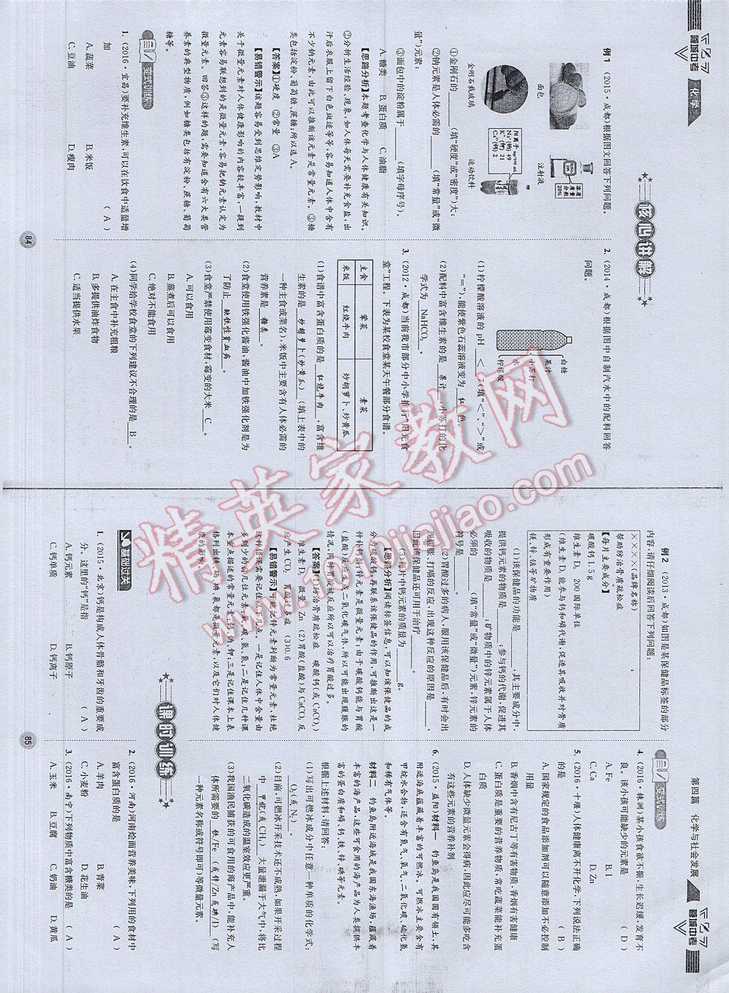 2017年蓉城中考化學(xué) 參考答案第45頁