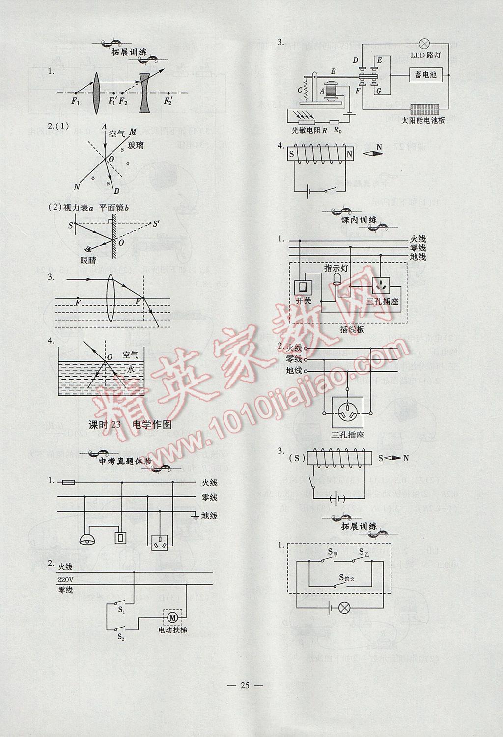 2017年中考復(fù)習(xí)精講與測(cè)試物理通用版 參考答案第25頁(yè)