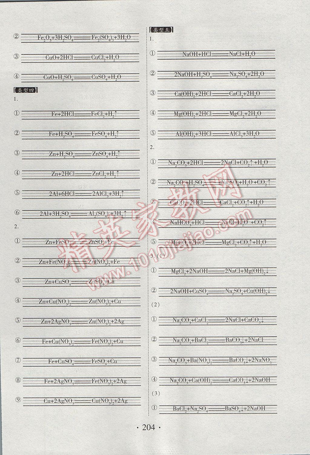 2017年河南藍卡中考試題解讀化學 參考答案第6頁