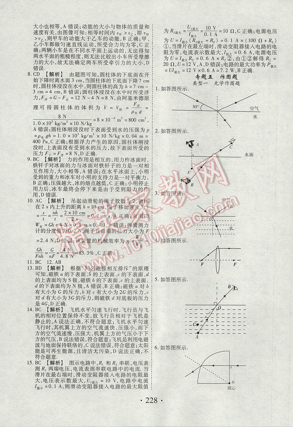 2017年河南藍卡中考試題解讀物理 參考答案第32頁