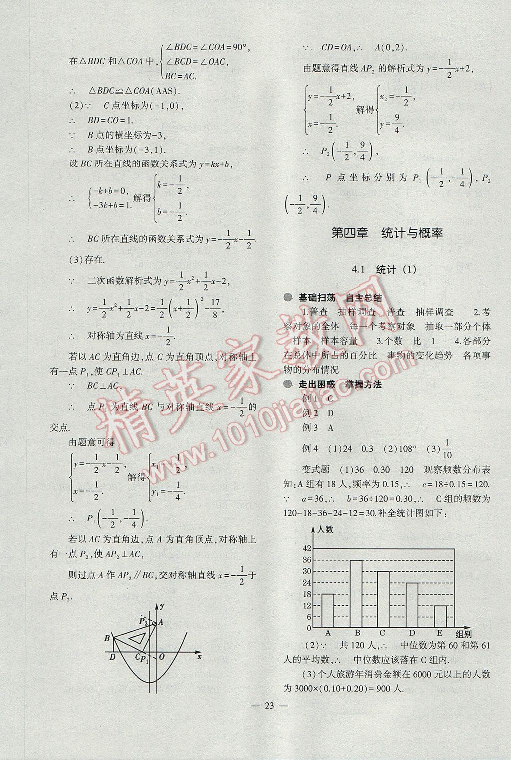 2017年中考復(fù)習(xí)精講與測(cè)試數(shù)學(xué)通用版 參考答案第23頁(yè)