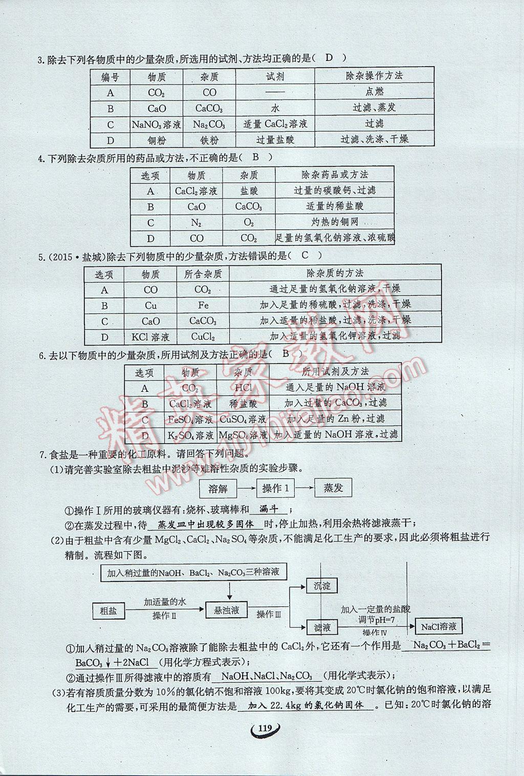 2017年思維新觀察中考化學(xué) 第五篇 科學(xué)探究第105頁(yè)