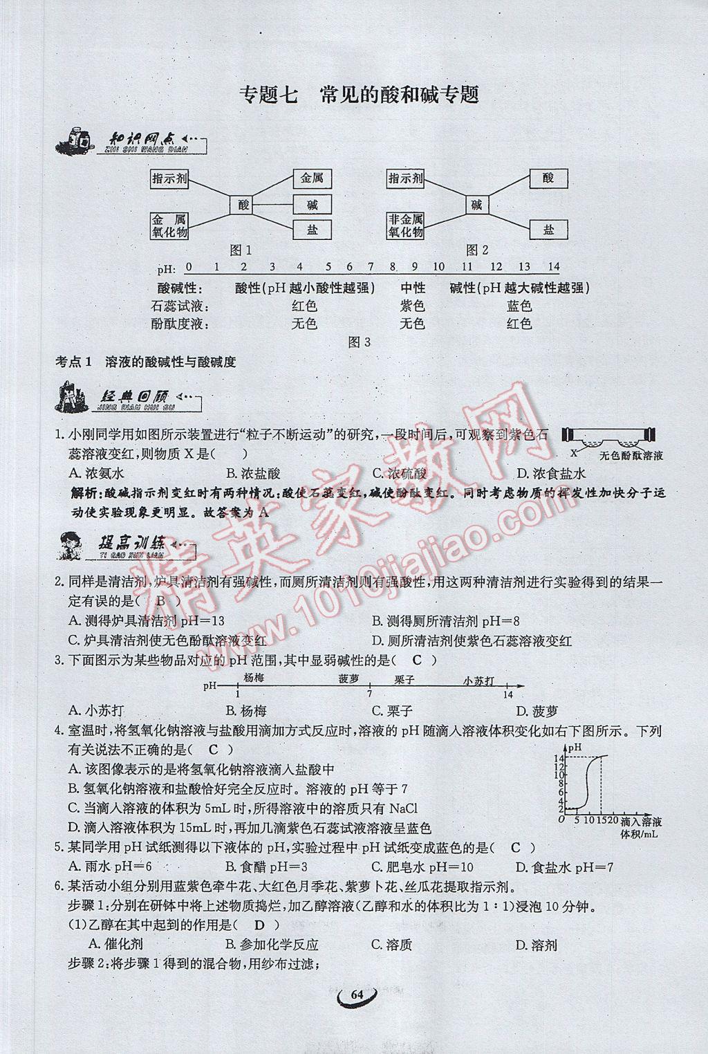 2017年思維新觀察中考化學(xué) 第三篇 身邊的化學(xué)物質(zhì)第46頁