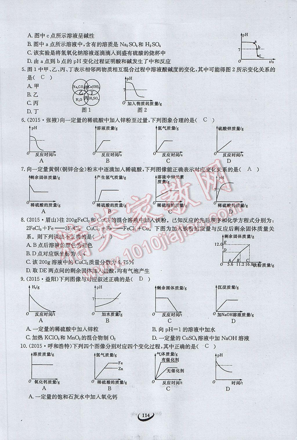 2017年思維新觀察中考化學(xué) 第五篇 科學(xué)探究第100頁