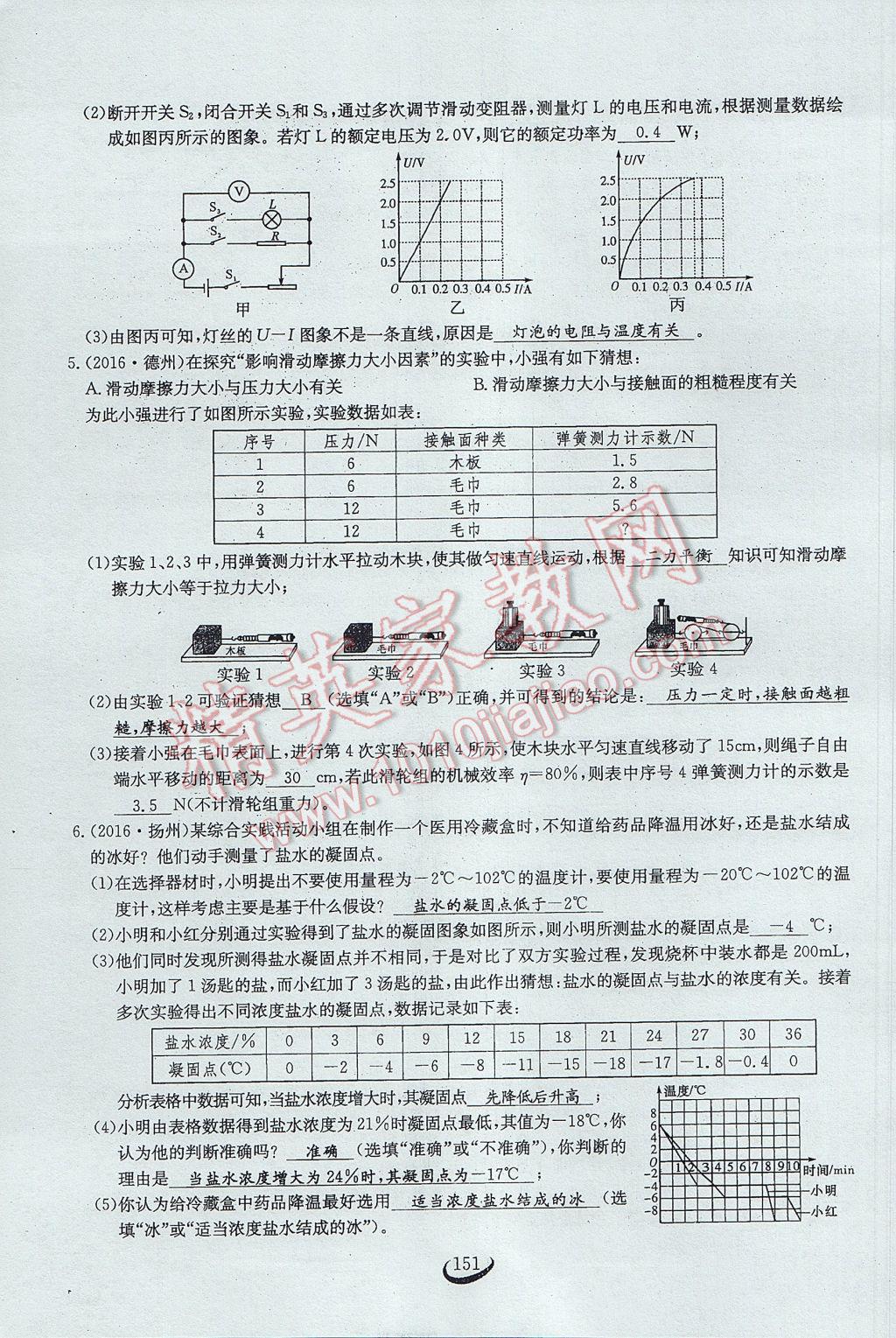 2017年思维新观察中考物理 第二部分 常见中考题突破方法第66页