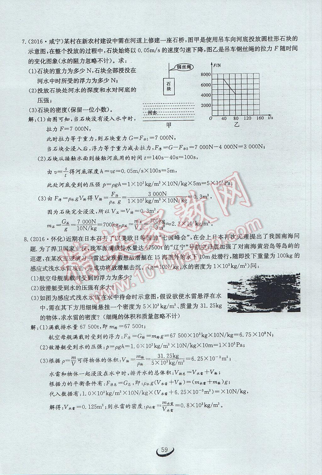 2017年思维新观察中考物理 第四章 力的现象第151页