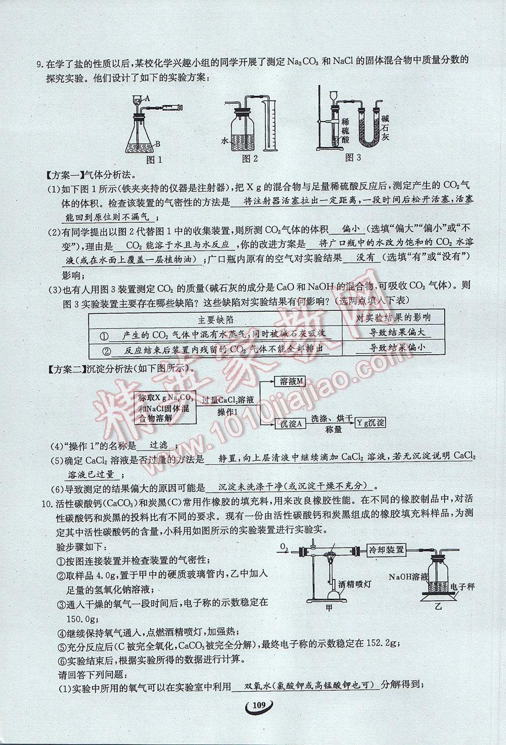 2017年思維新觀察中考化學(xué) 第五篇 科學(xué)探究第95頁