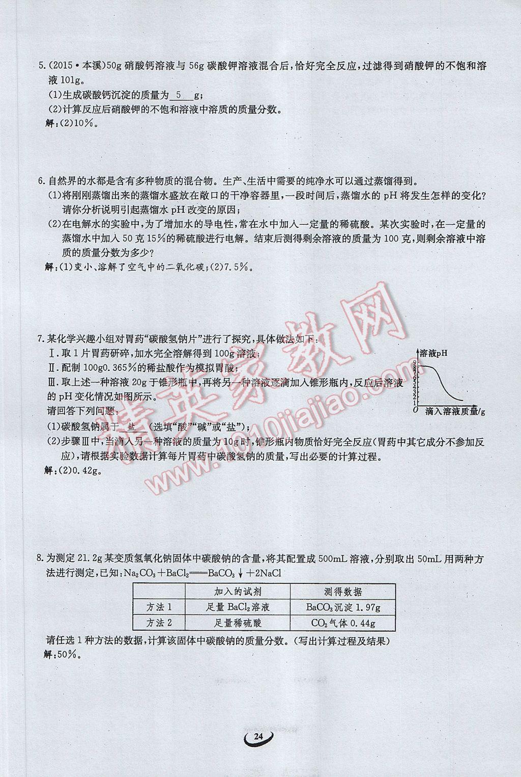 2017年思維新觀察中考化學(xué) 第二篇 物質(zhì)的變化第71頁(yè)