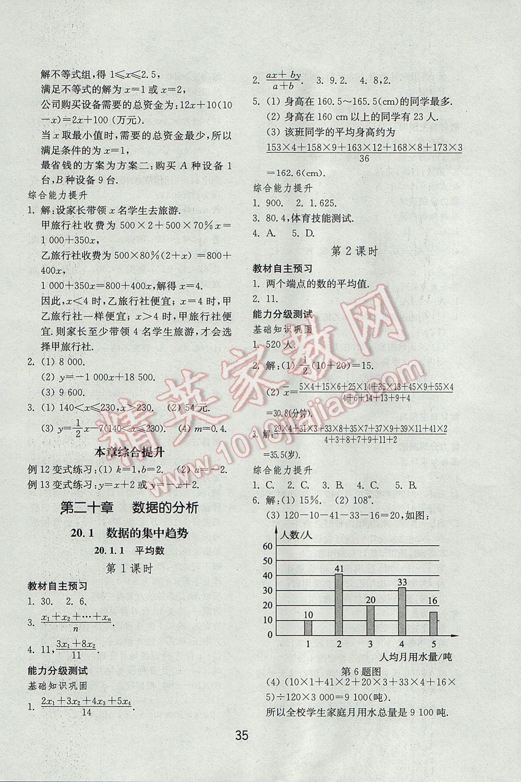 2017年初中基礎(chǔ)訓(xùn)練八年級(jí)數(shù)學(xué)下冊(cè)人教版山東教育出版社 參考答案第11頁(yè)