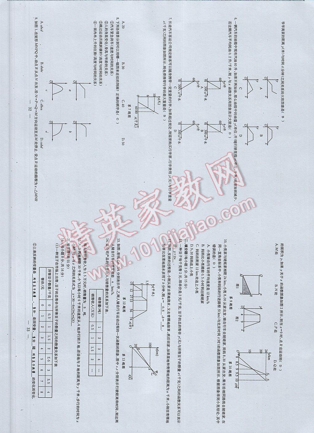 2017年初中數(shù)學(xué)每周過手最佳方案七年級(jí)下冊(cè) AB卷第18頁