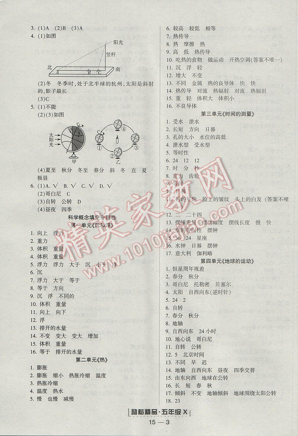 2017年勵(lì)耘書業(yè)浙江期末五年級(jí)科學(xué)下冊(cè) 參考答案第3頁(yè)