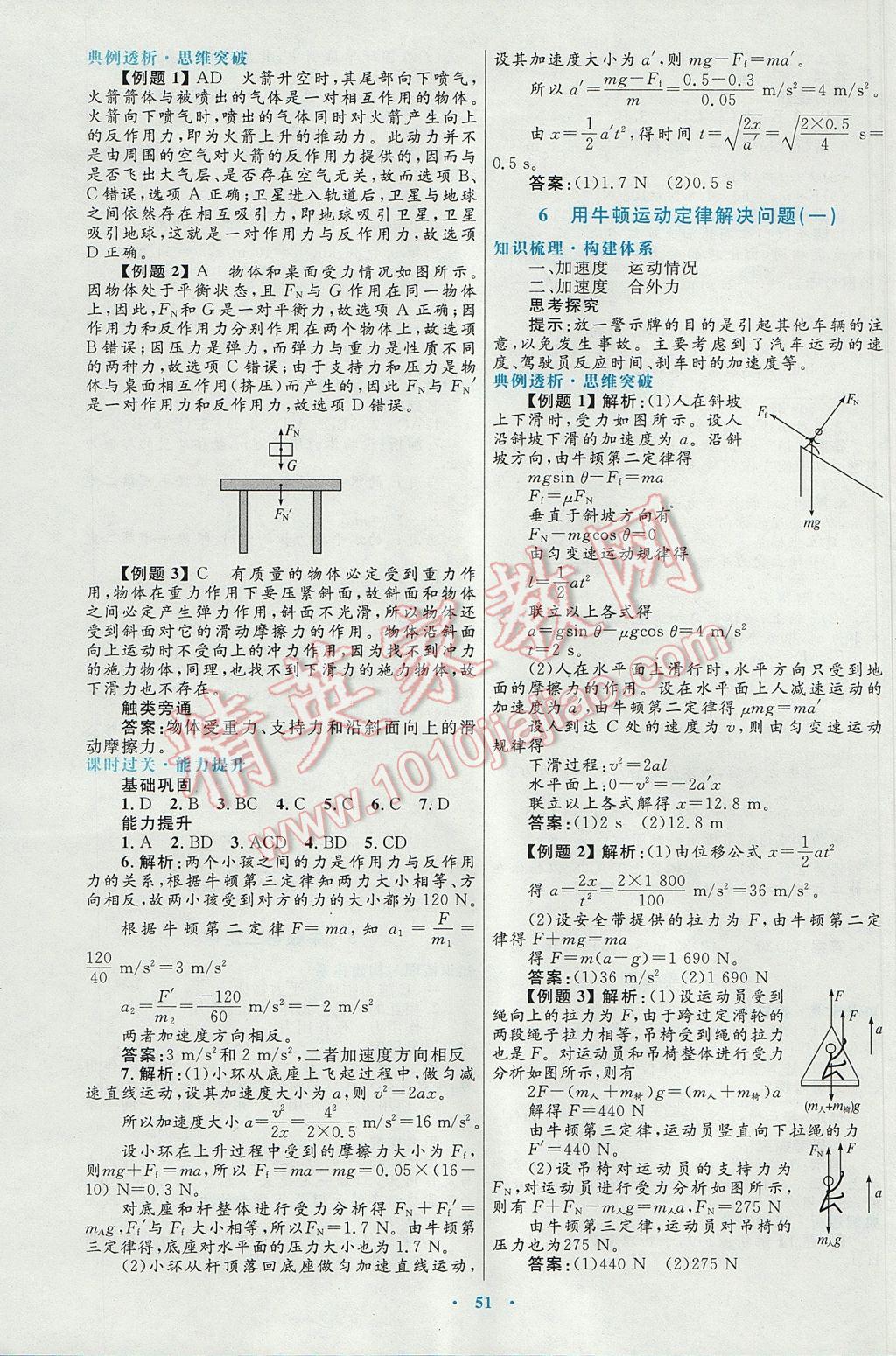 高中同步測(cè)控優(yōu)化設(shè)計(jì)物理必修1人教版供內(nèi)蒙古使用 參考答案第19頁(yè)