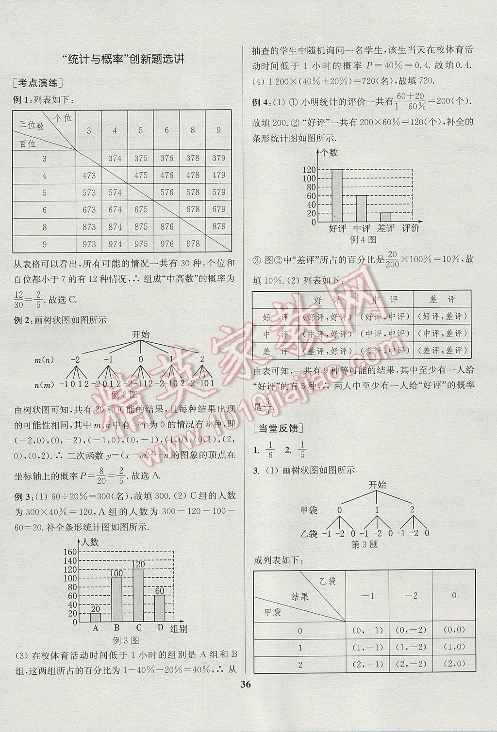 2017年通城學(xué)典通城1典中考復(fù)習(xí)方略數(shù)學(xué)江蘇專用 參考答案第36頁