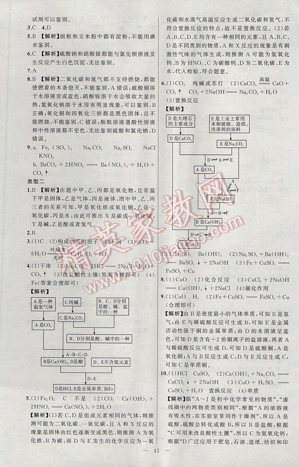 2017年聚焦中考化學(xué)遼寧專版 參考答案第21頁(yè)