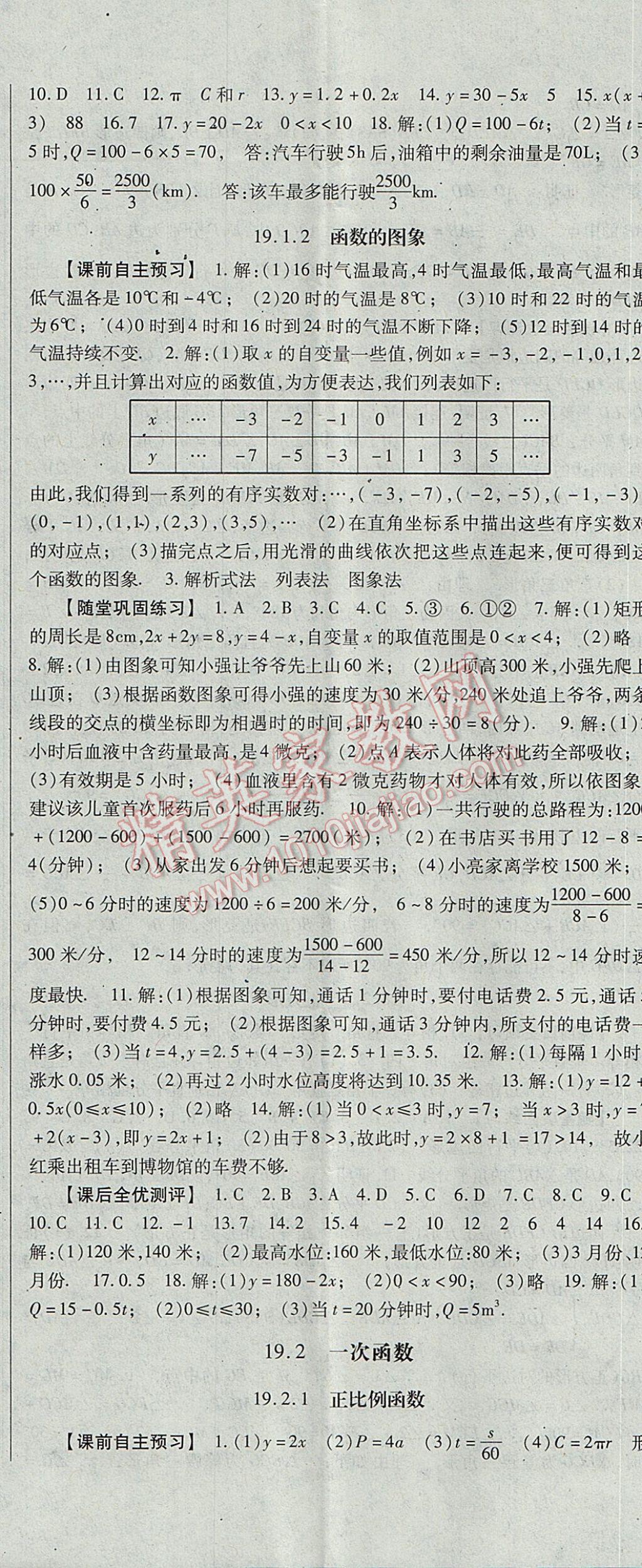 2017年课时方案新版新理念导学与测评八年级数学下册人教版 参考答案第17页