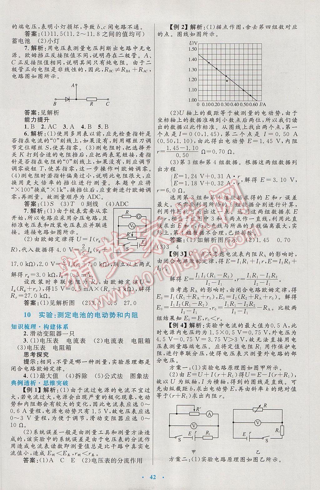 高中同步測控優(yōu)化設(shè)計(jì)物理選修3-1人教版 參考答案第18頁