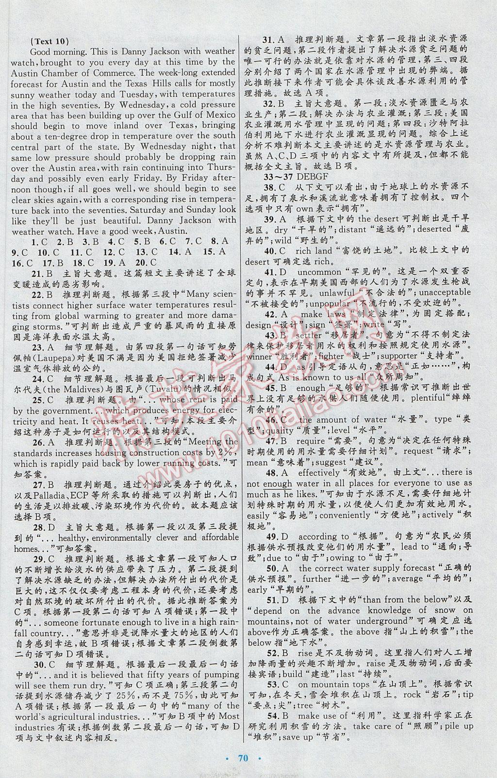 高中同步測(cè)控優(yōu)化設(shè)計(jì)英語(yǔ)選修6人教版 參考答案第22頁(yè)