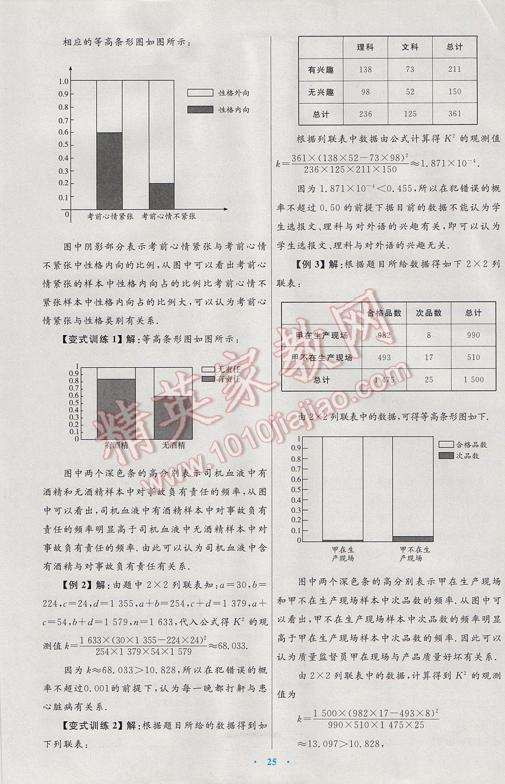 高中同步測控優(yōu)化設(shè)計(jì)數(shù)學(xué)選修1-2人教A版 參考答案第5頁