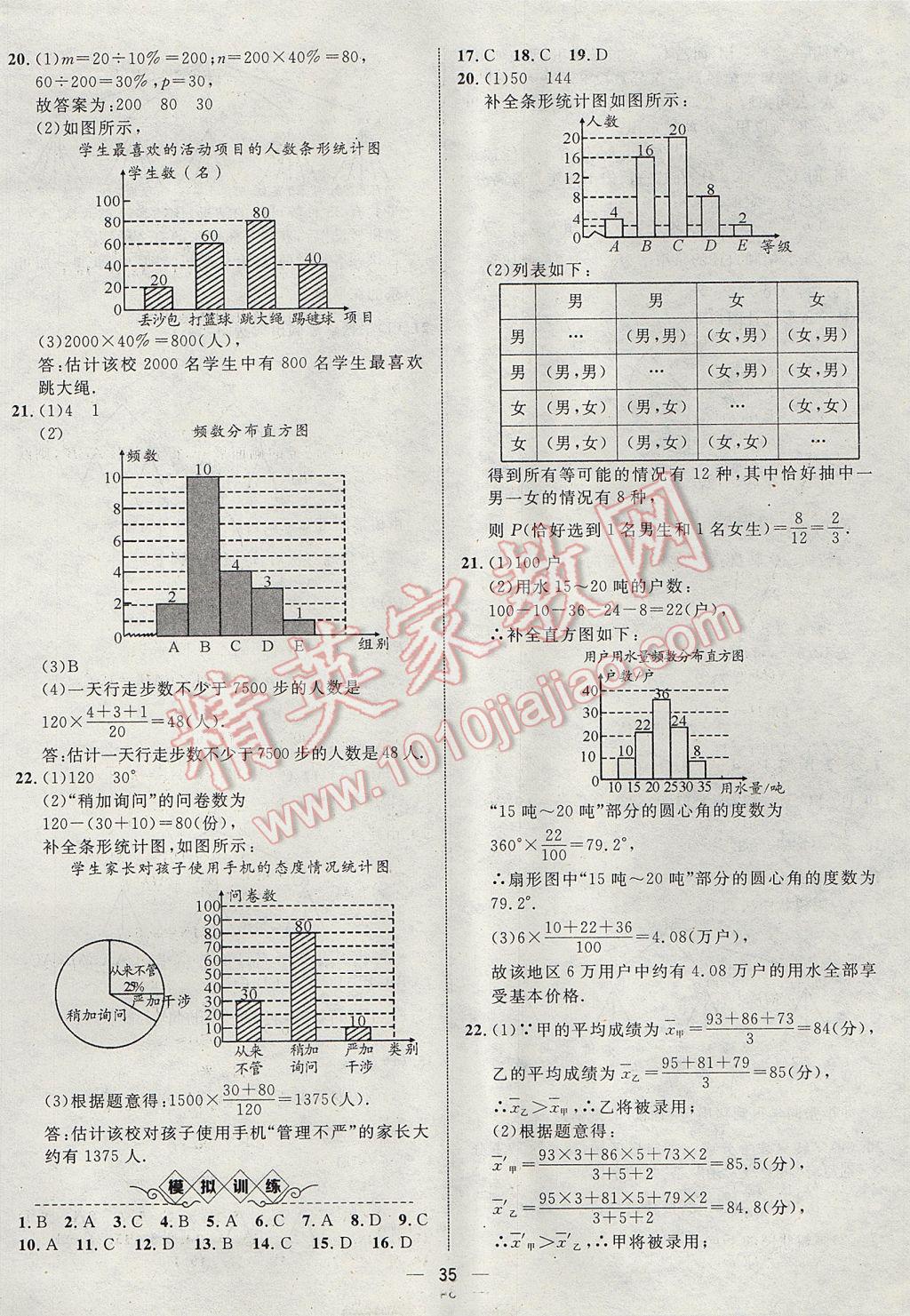 2017年智囊团中考总复习数学人教版 参考答案第35页