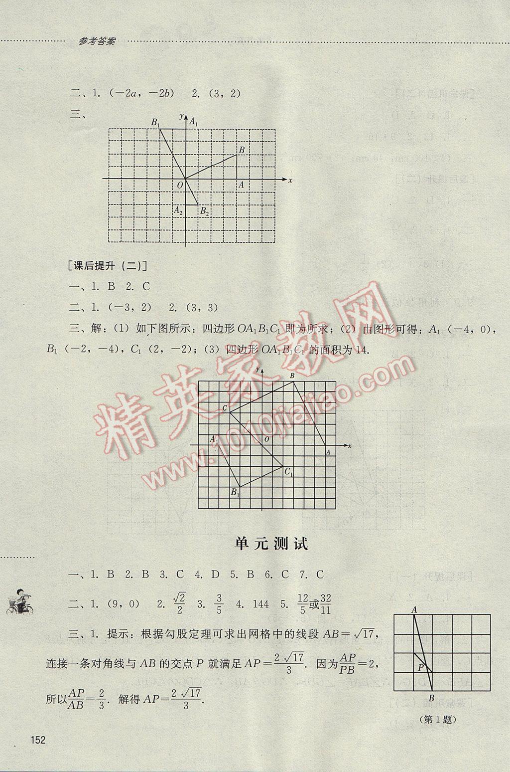 2017年初中課堂同步訓(xùn)練八年級數(shù)學(xué)下冊山東文藝出版社 參考答案第17頁