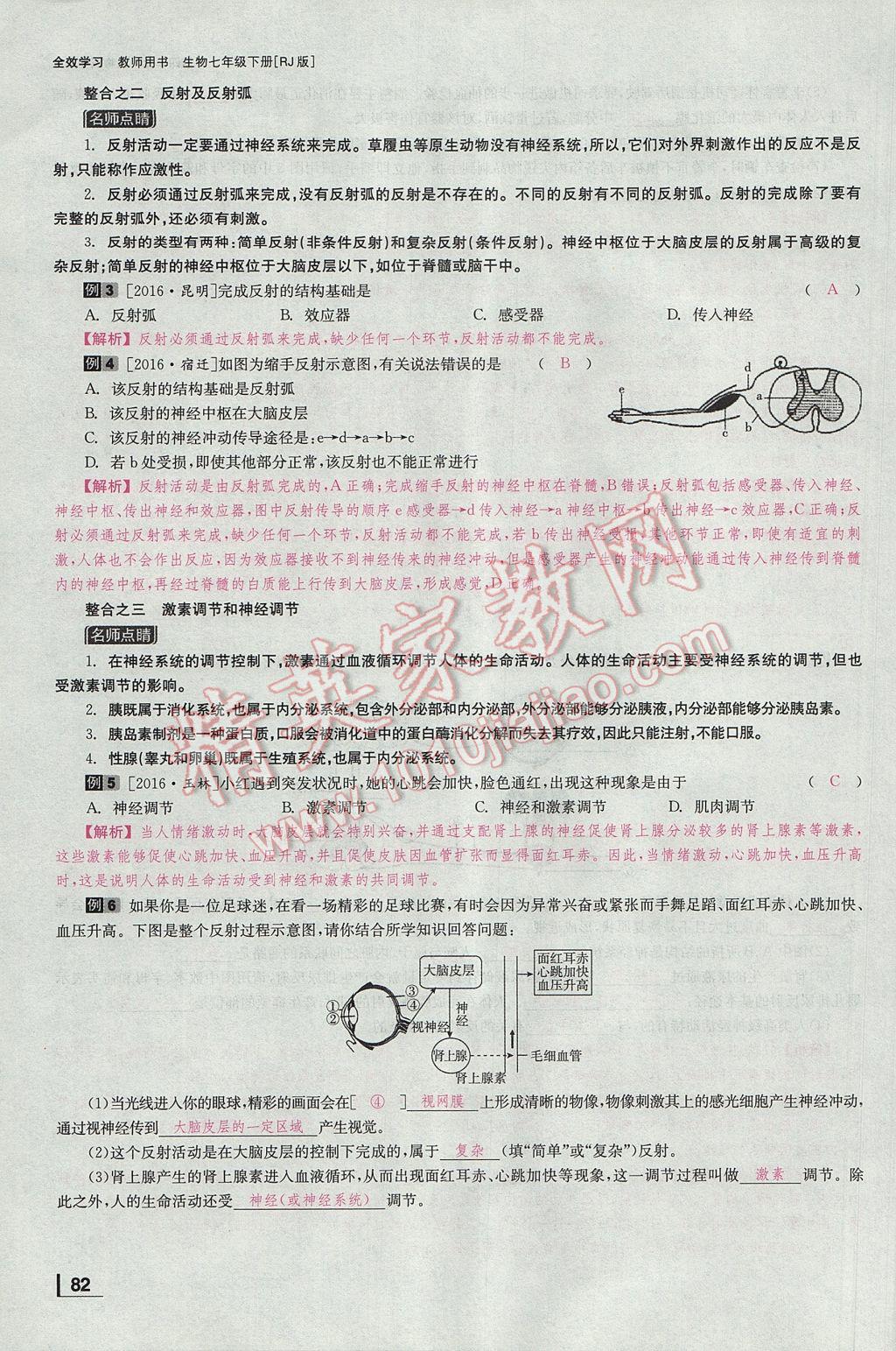 2017年全效學(xué)習(xí)七年級(jí)生物下冊(cè)人教版 第七章 人類活動(dòng)對(duì)生物圈的影響第44頁(yè)