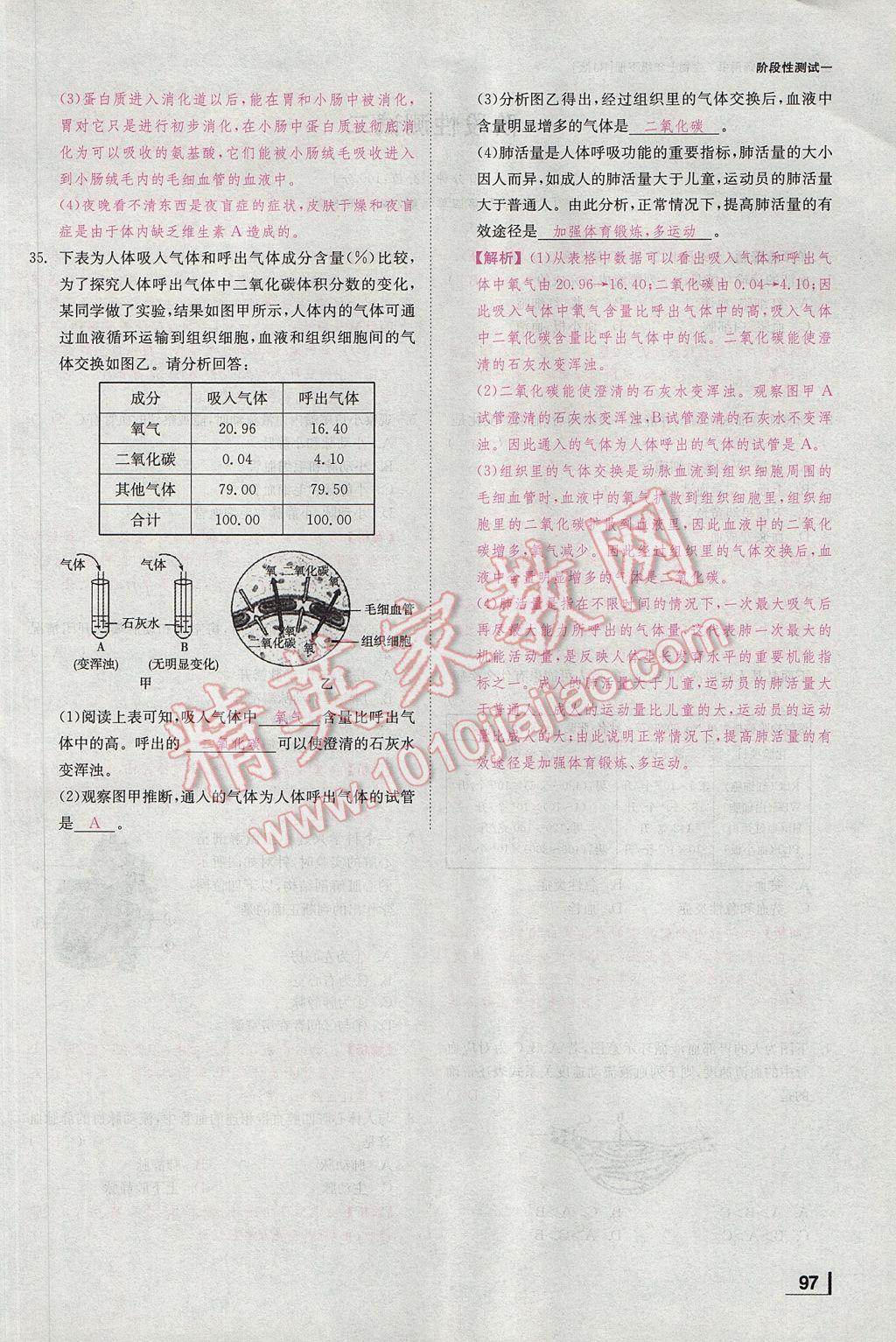 2017年全效學習七年級生物下冊人教版 測試卷第6頁