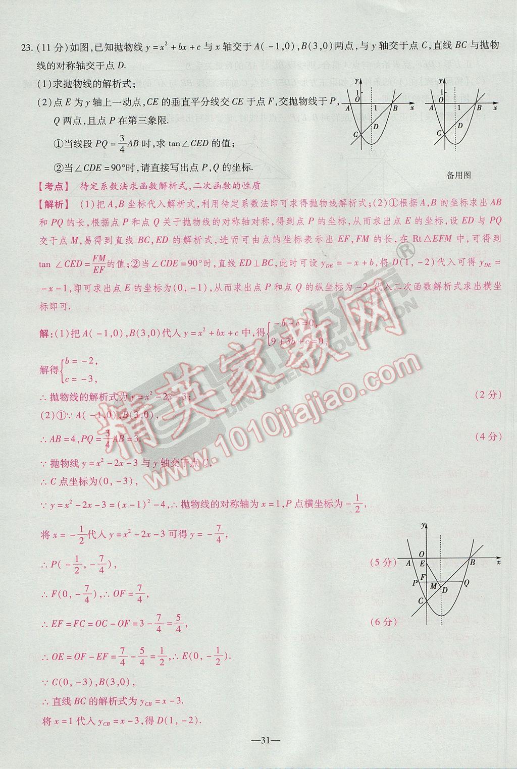 2017年河南中考仿真卷極速提分8套卷數(shù)學(xué)第5年第5版 參考答案第53頁