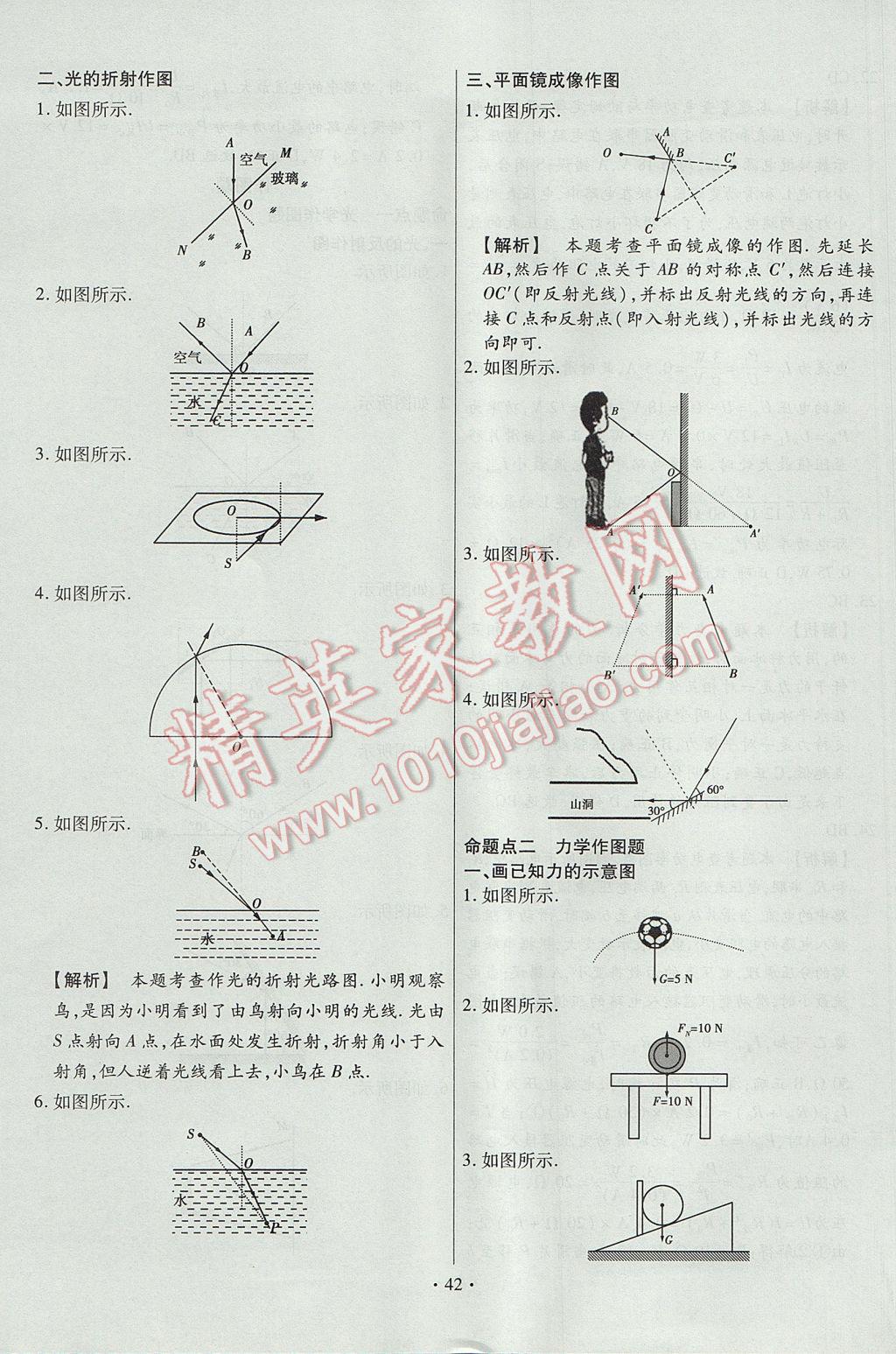 2017年河南中考仿真卷極速提分8套卷物理第5年第5版 專項(xiàng)搶分特訓(xùn)答案第4頁