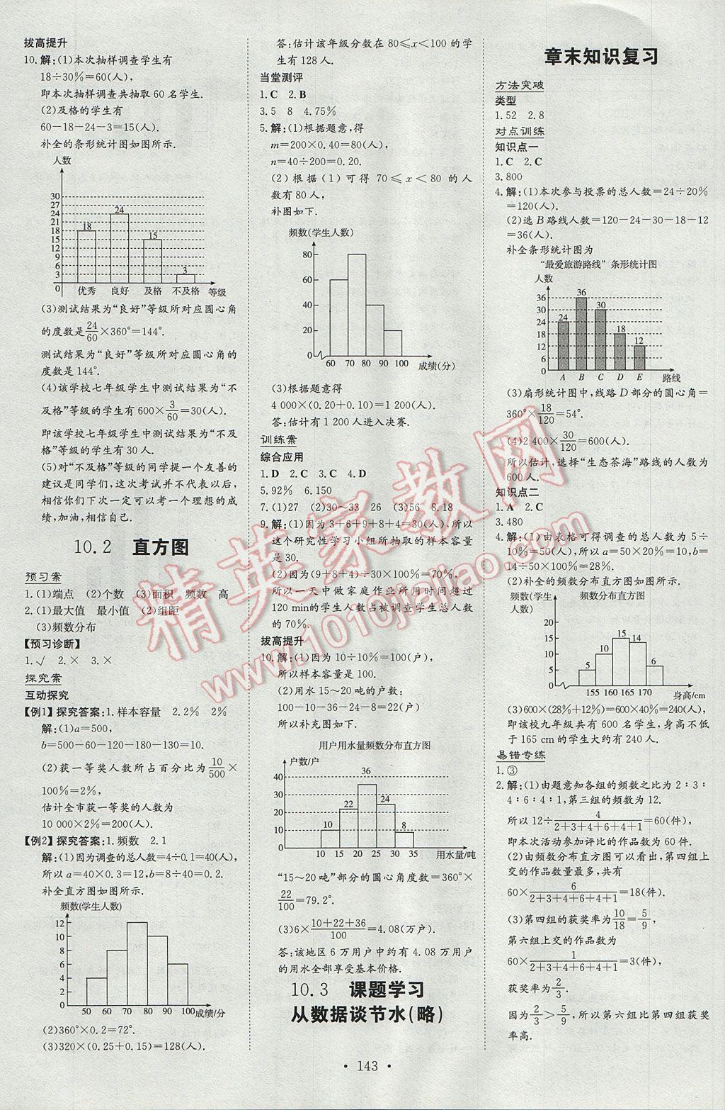 2017年初中同步学习导与练导学探究案七年级数学下册 参考答案第19页