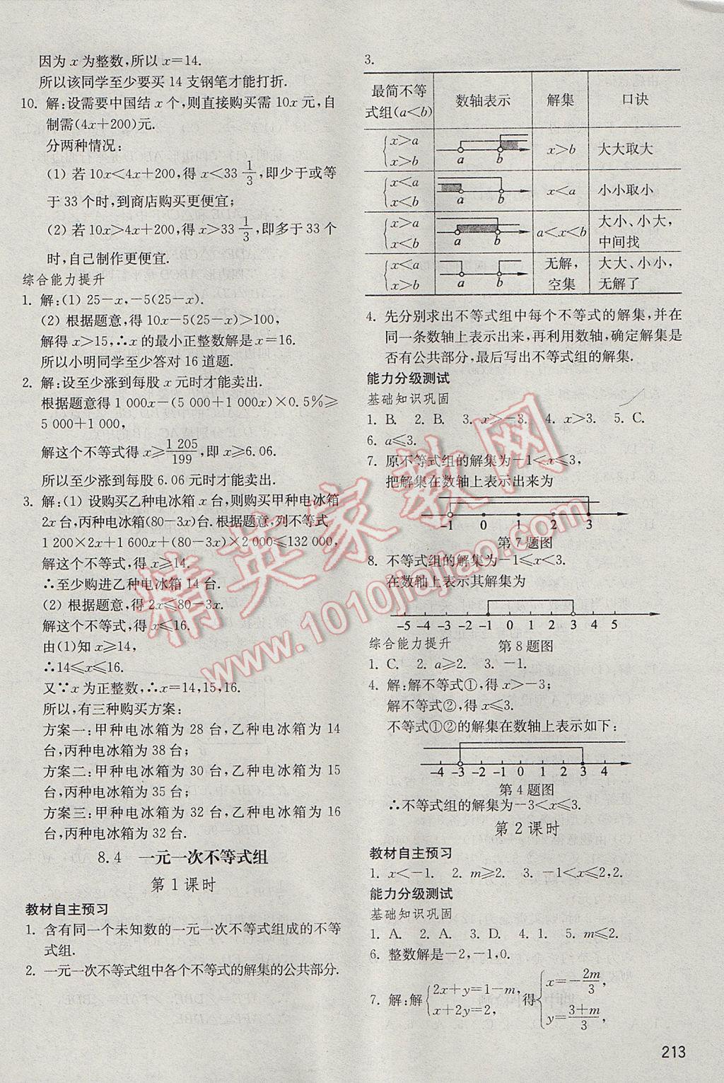 2017年初中基础训练八年级数学下册青岛版山东教育出版社 参考答案第13页