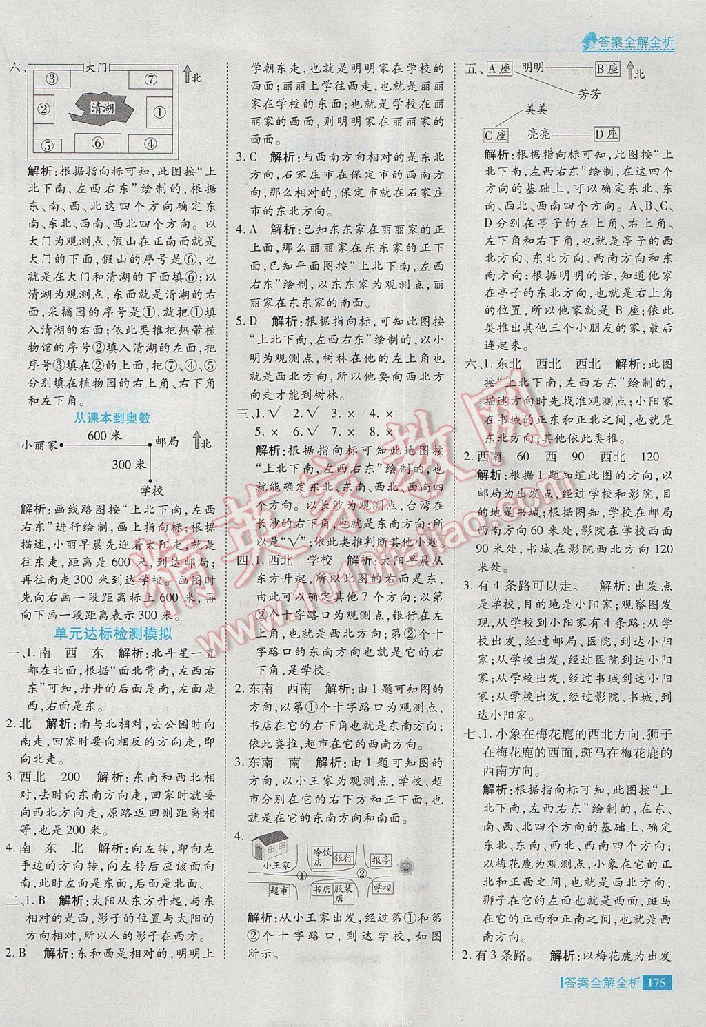 2017年考點集訓(xùn)與滿分備考三年級數(shù)學(xué)下冊冀教版 參考答案第15頁