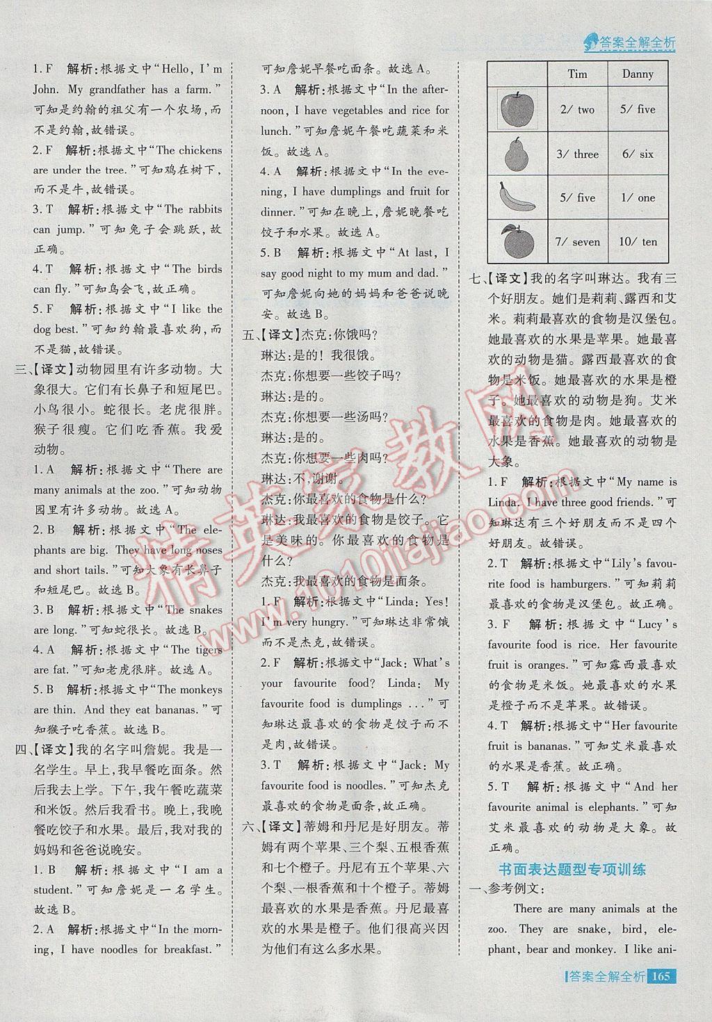 2017年考點集訓(xùn)與滿分備考三年級英語下冊冀教版 參考答案第29頁