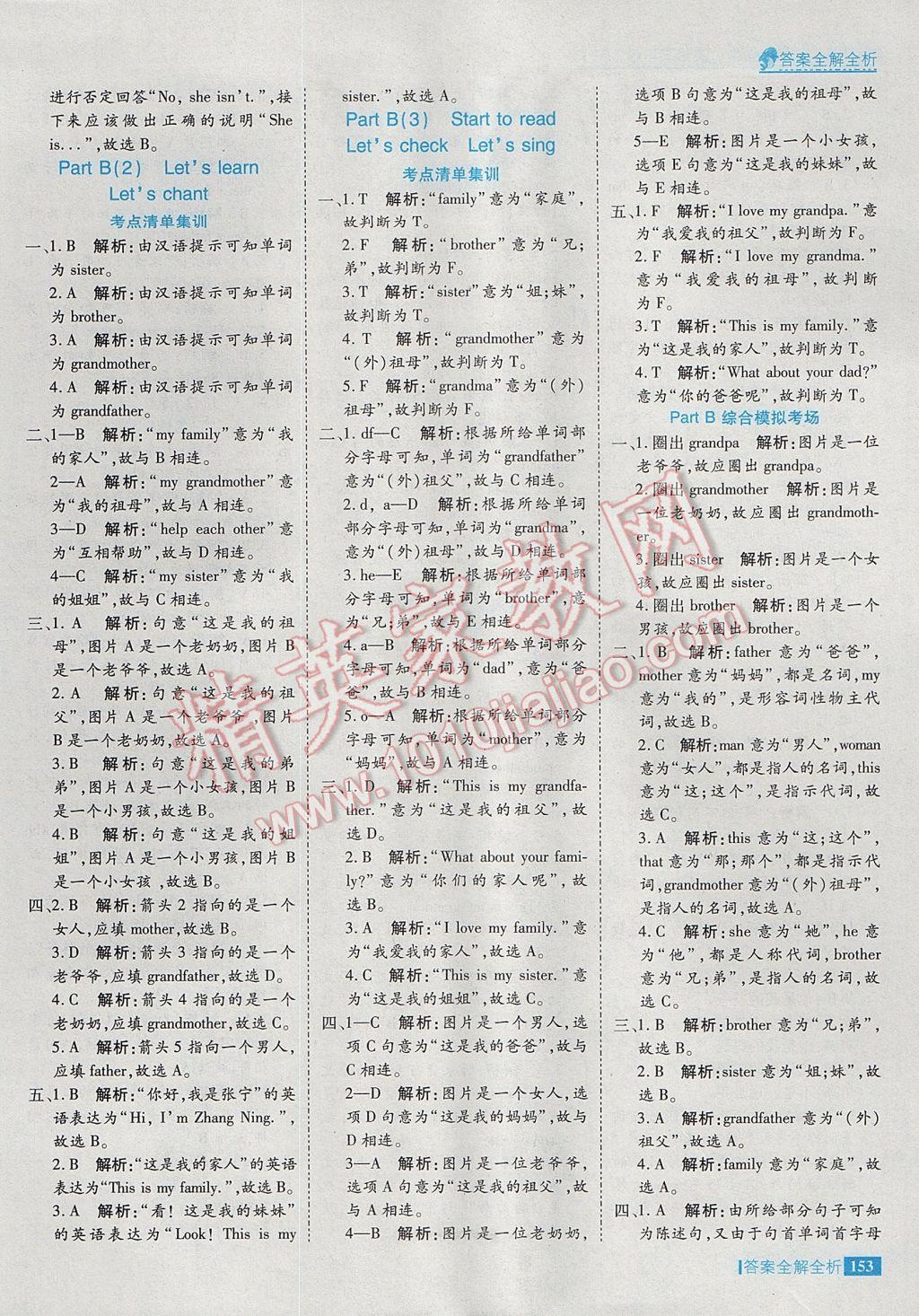 2017年考點(diǎn)集訓(xùn)與滿分備考三年級(jí)英語(yǔ)下冊(cè) 參考答案第9頁(yè)