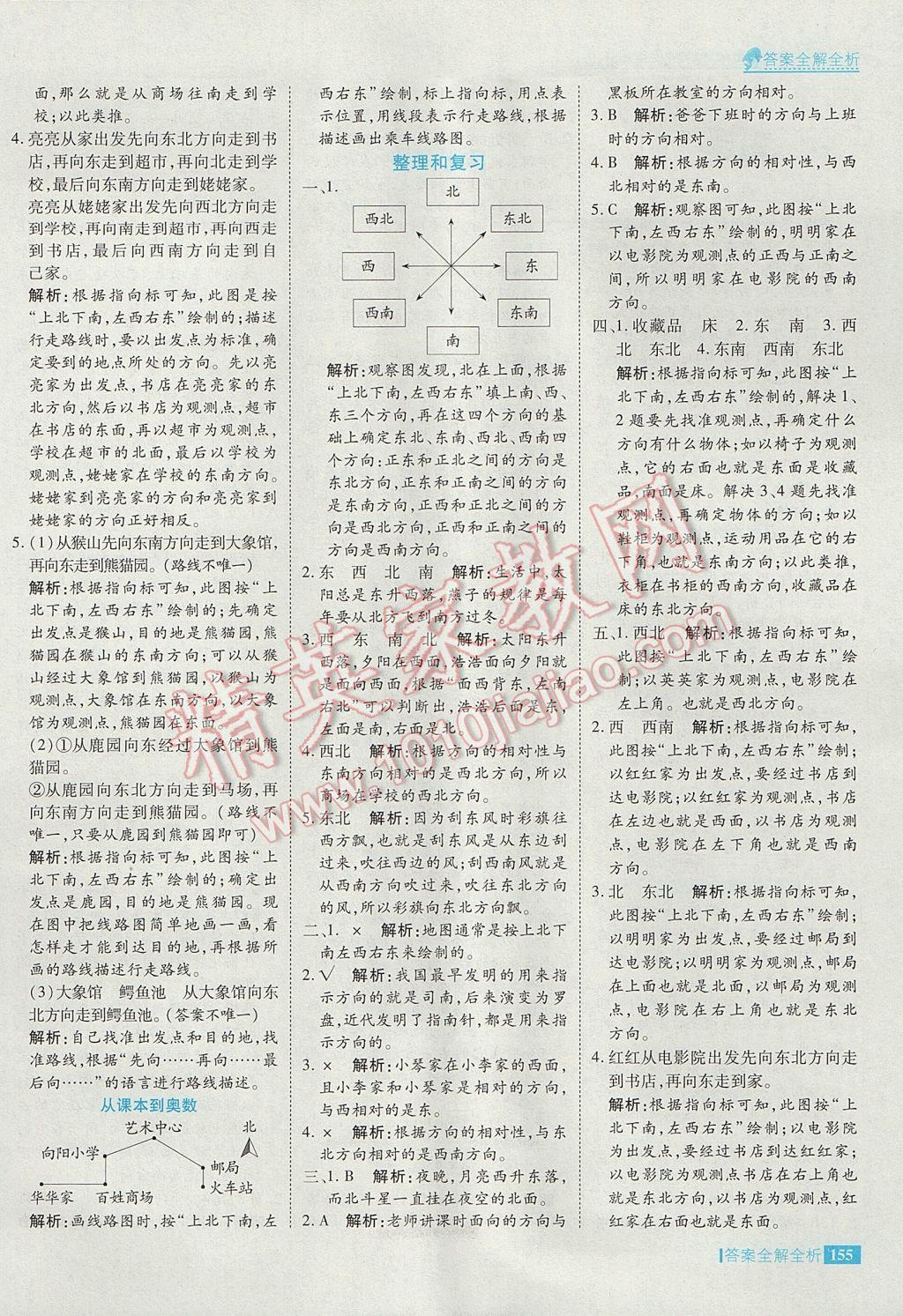 2017年考點集訓(xùn)與滿分備考三年級數(shù)學(xué)下冊 參考答案第3頁