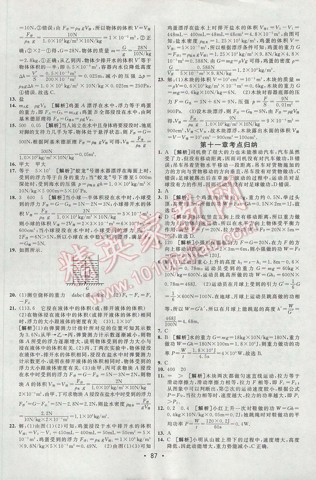 2017年期末考向標(biāo)海淀新編跟蹤突破測試卷八年級物理下冊人教版 參考答案第7頁