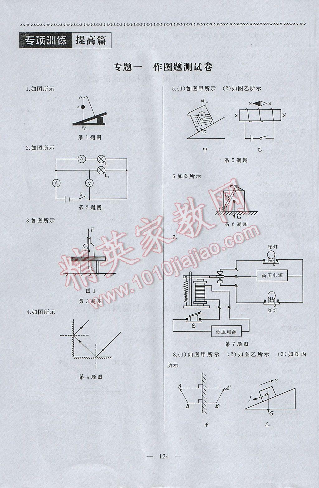 2017年江蘇中考零距離突破物理SZ 參考答案第8頁