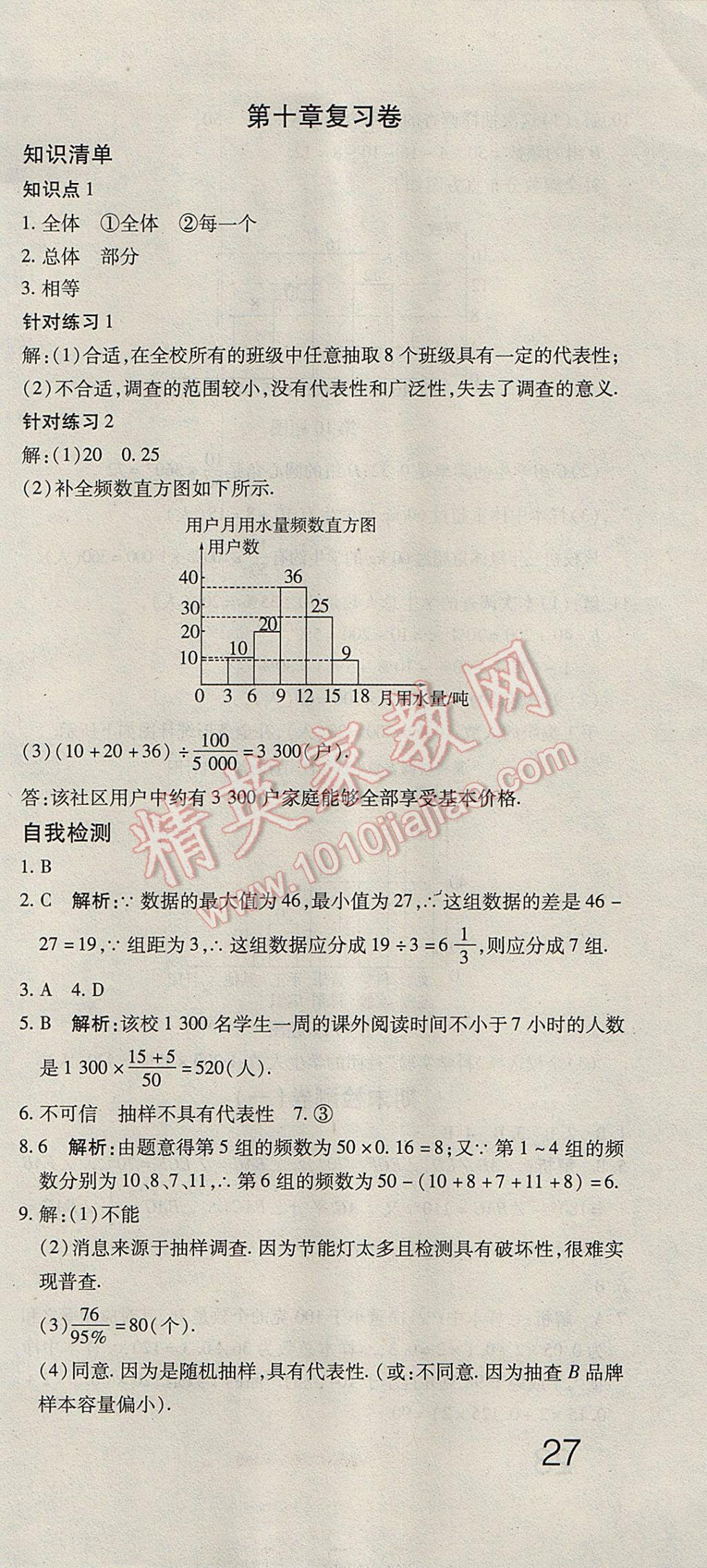 2017年奪冠沖刺卷七年級數(shù)學(xué)下冊人教版 參考答案第9頁