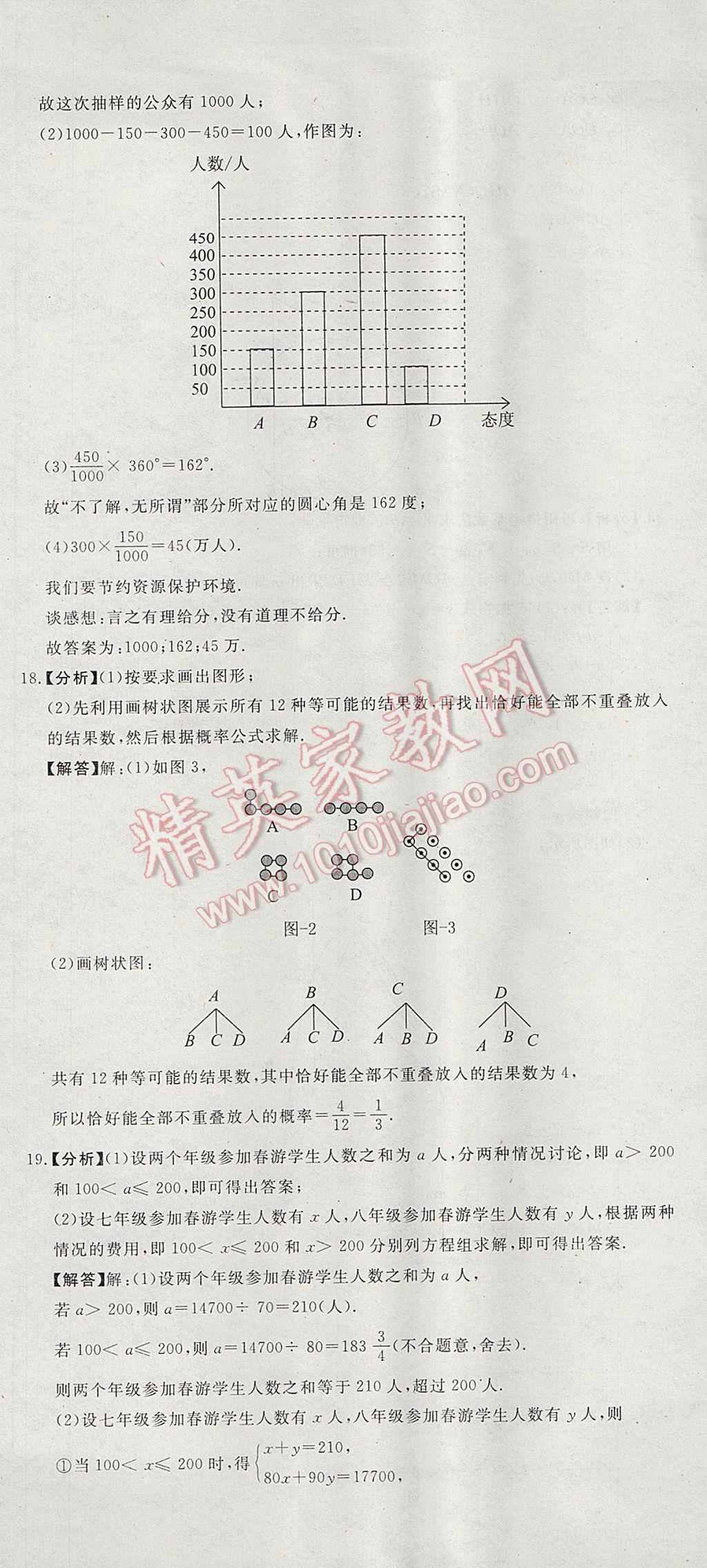 2017年河北中考必備中考第一卷數(shù)學 參考答案第50頁