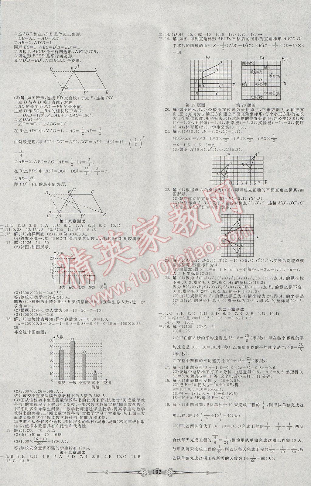 2017年贏在課堂全能好卷八年級數(shù)學下冊冀教版 參考答案第6頁