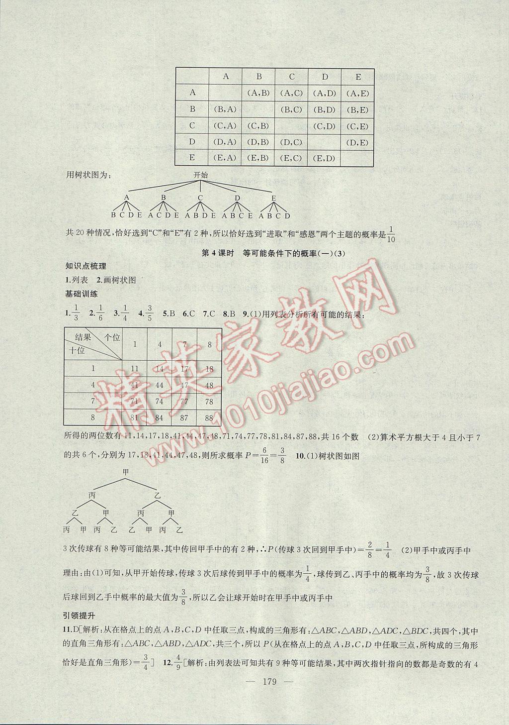 2017年金鑰匙1加1課時(shí)作業(yè)加目標(biāo)檢測(cè)九年級(jí)數(shù)學(xué)上冊(cè)江蘇版 參考答案第23頁(yè)