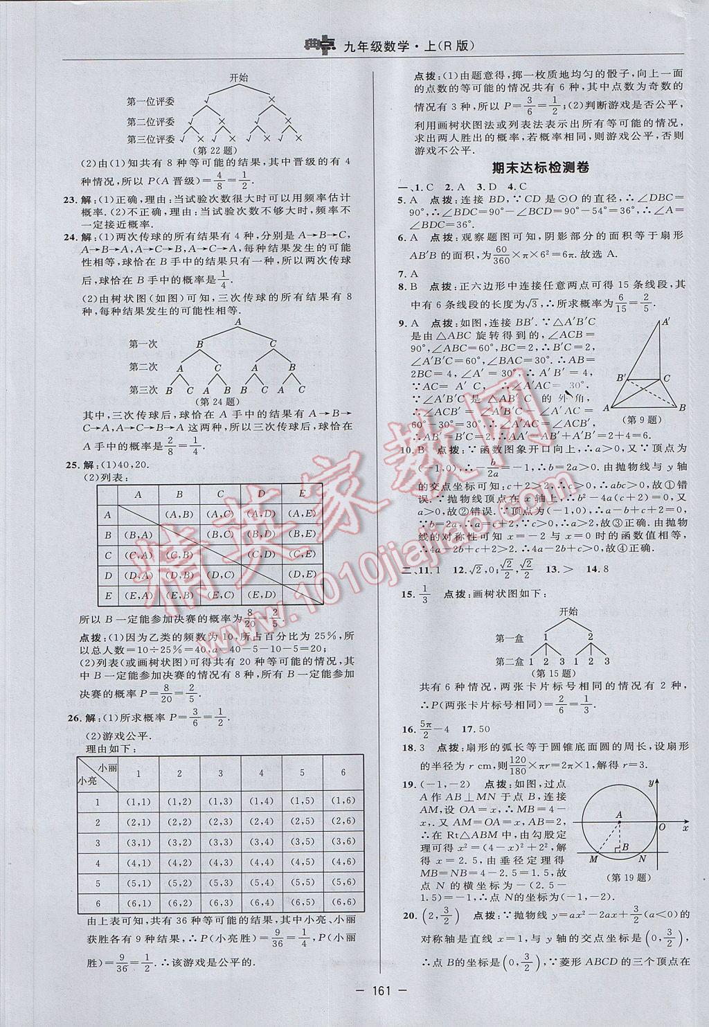 2017年綜合應(yīng)用創(chuàng)新題典中點(diǎn)九年級(jí)數(shù)學(xué)上冊(cè)人教版 參考答案第5頁(yè)