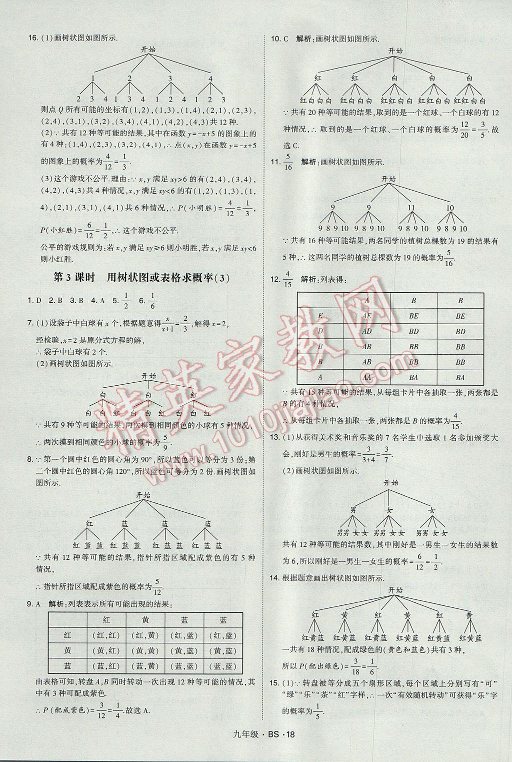 2017年經(jīng)綸學(xué)典學(xué)霸九年級(jí)數(shù)學(xué)全一冊(cè)北師大版 參考答案第18頁