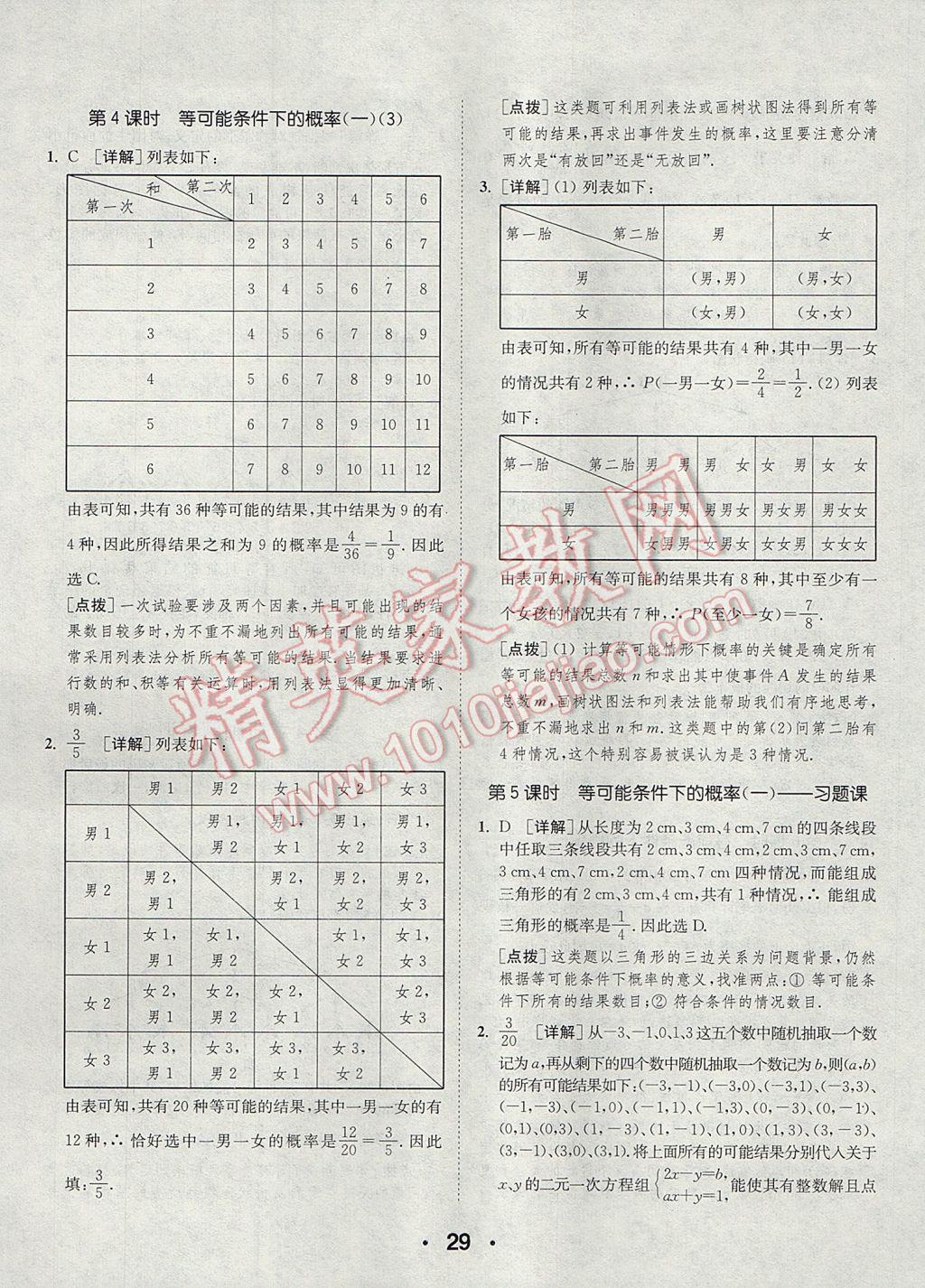 2017年通城學典初中數(shù)學提優(yōu)能手九年級上冊蘇科版 參考答案第29頁