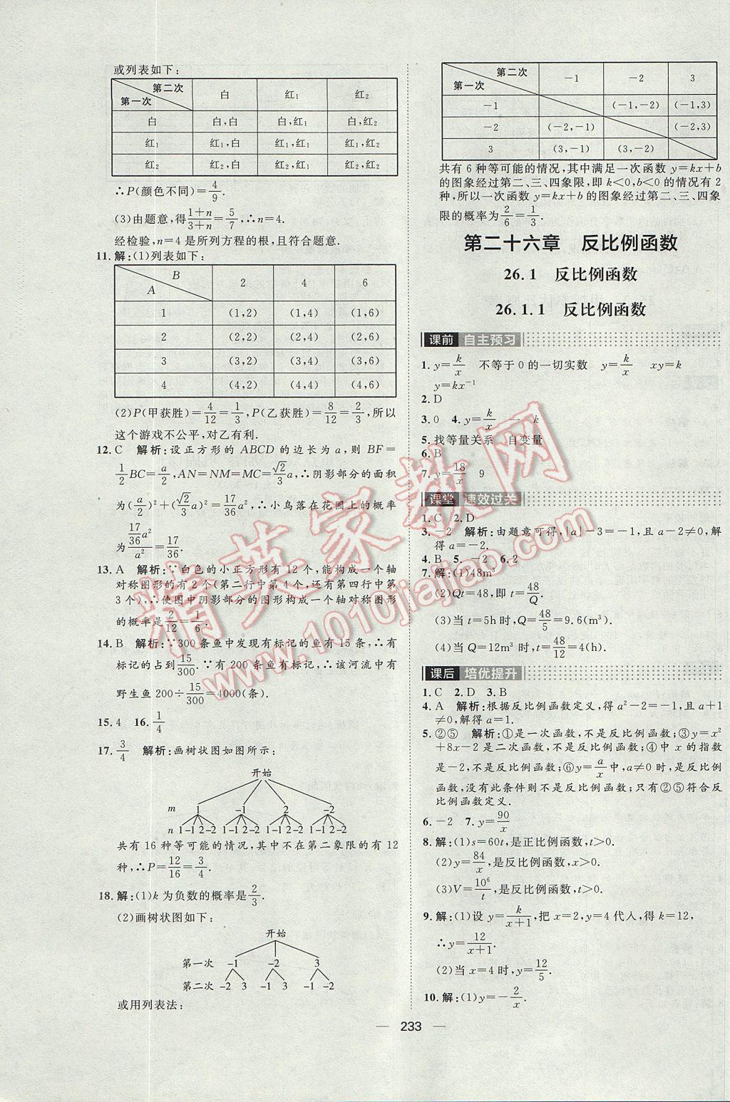 2017年陽光計(jì)劃九年級(jí)數(shù)學(xué)人教版 參考答案第35頁