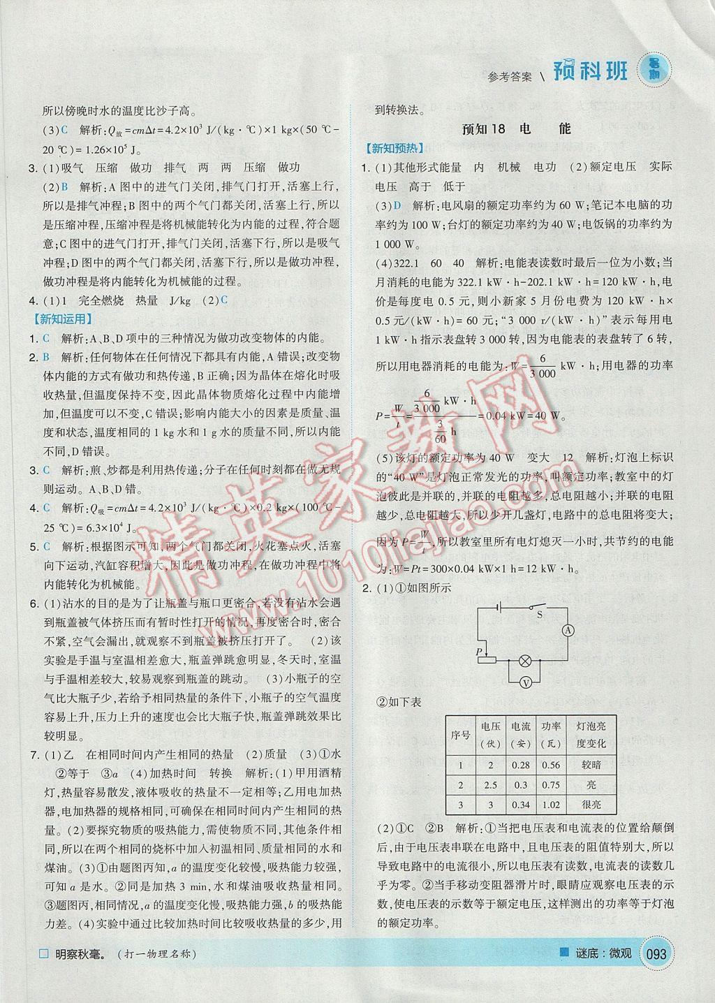 2017年經(jīng)綸學(xué)典暑期預(yù)科班8升9科學(xué)浙教版 參考答案第11頁(yè)