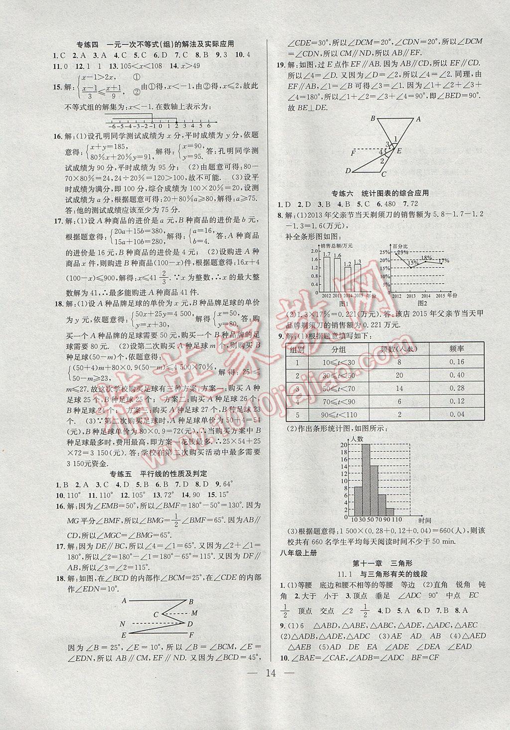 2017年德華書業(yè)暑假訓(xùn)練營學(xué)年總復(fù)習(xí)七年級數(shù)學(xué)人教版 參考答案第6頁