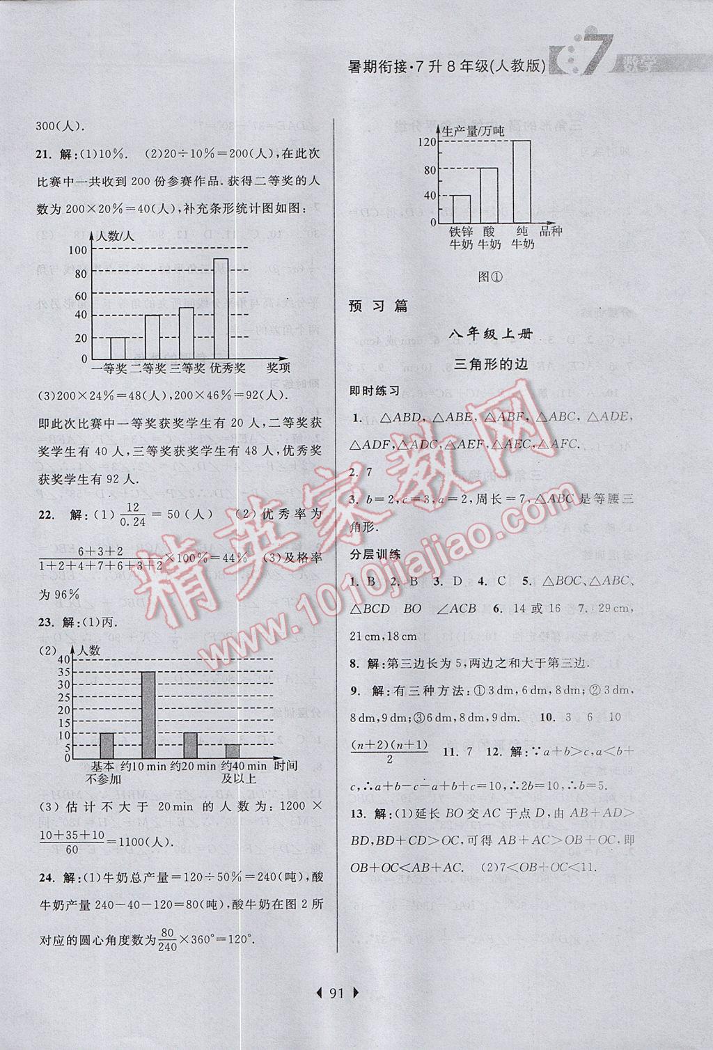 2017年學(xué)而優(yōu)初中暑期銜接7升8年級(jí)數(shù)學(xué)人教版 參考答案第7頁